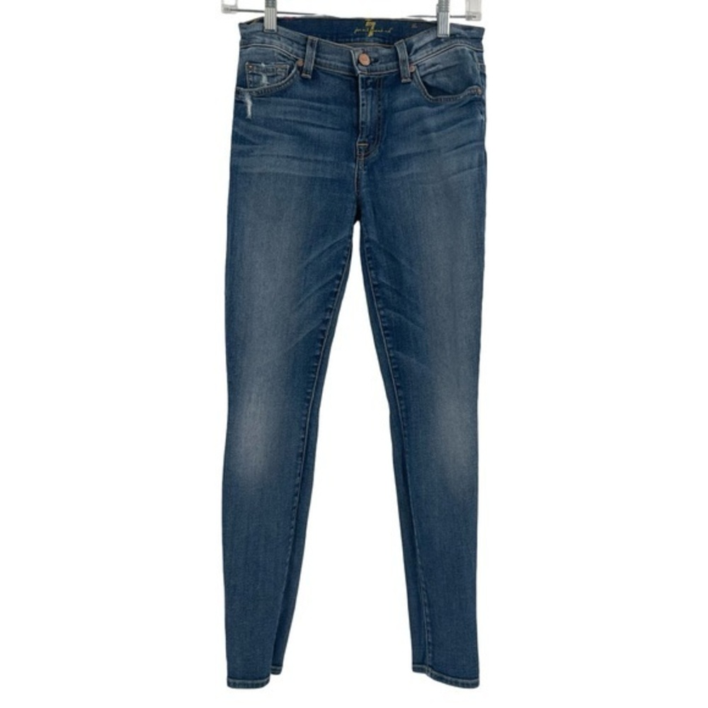 7 For All Mankind Dark Blue Skinny Jeans size 26